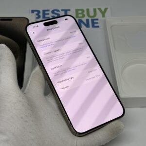 iPhone 15 Pro Max 256GB zwart /zeer net /88% batt /garantie