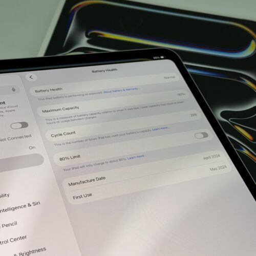 iPad Pro 13 inch M4 256GB zilver /krasvrij /90% batt /garantie
