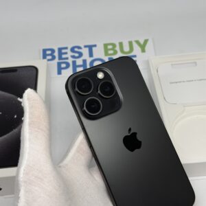 iPhone 15 pro 128GB zwart /zeer net /87% batt /garantie