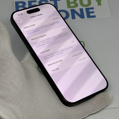iPhone 16 Pro 256GB zwart /krasvrij scherm /92% batt /garantie