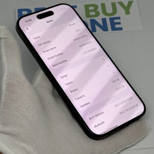 iPhone 16 Pro 256GB zwart /krasvrij scherm /92% batt /garantie