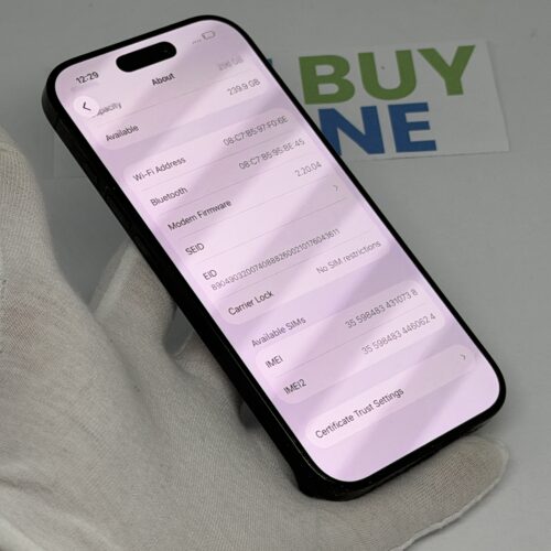 iPhone 16 Pro 256GB zwart /krasvrij scherm /92% batt /garantie