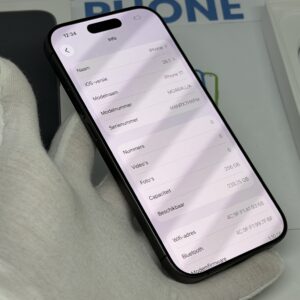 iPhone 17 256GB zwart /E-sim /krasvrij /100% batt /garantie