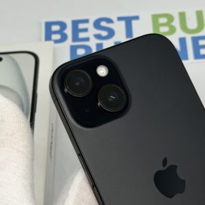 iPhone 15 128GB zwart /100% batt /krasvrij /garantie