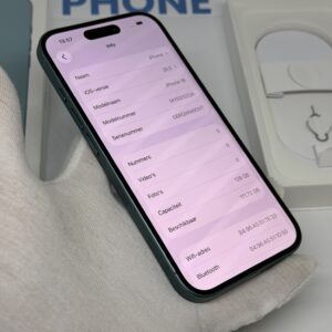 iPhone 16 128GB groen /94% batt /zeer net /garantie