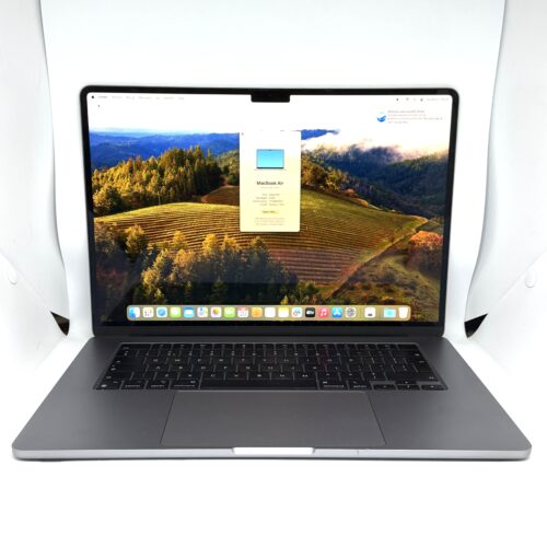 IMG_4700 MacBook Air M2 15 inch 256GB grijs /krasvrij /90% batt /garantie