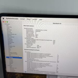 IMG_4704 MacBook Air M2 15 inch 256GB grijs /krasvrij /90% batt /garantie