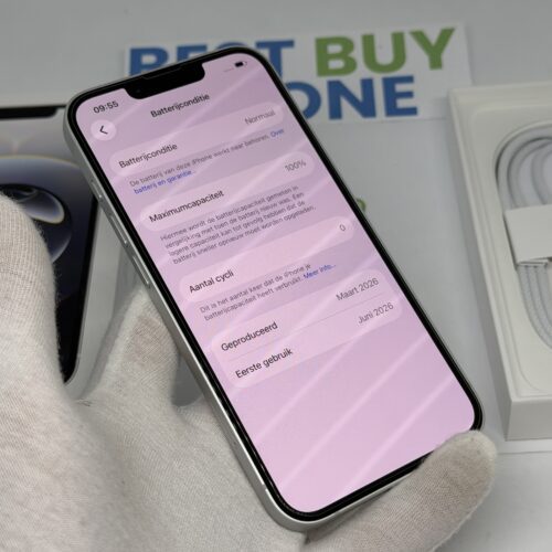 iPhone 16E 128GB wit /ongebruikt + 12 maanden garantie