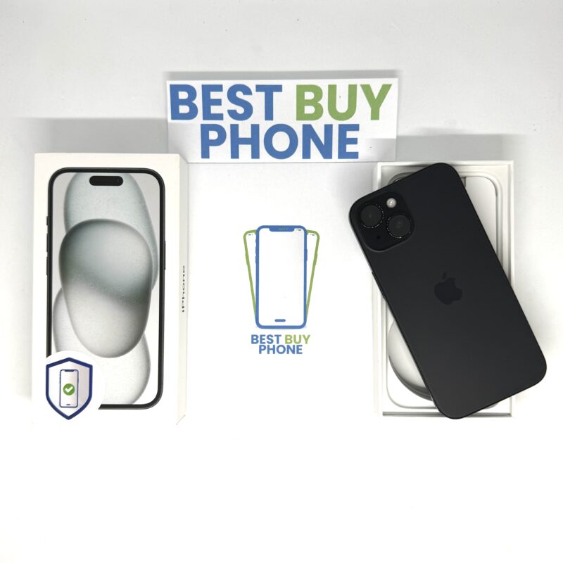 iPhone 15 128GB zwart /licht gebruikt /87% batt /garantie