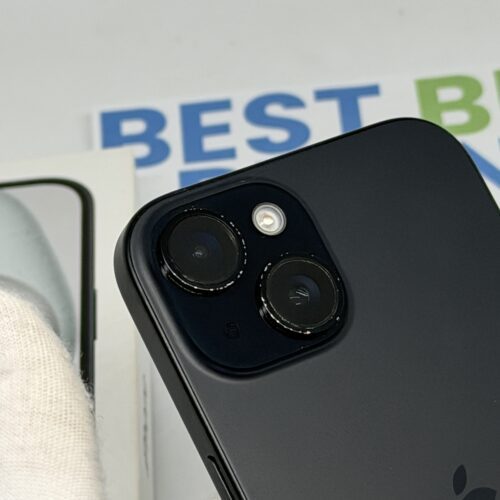 iPhone 15 128GB zwart /krasvrij scherm /92% batt /garantie