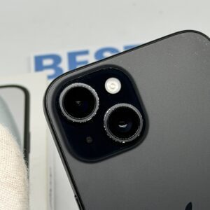 iPhone 15 128GB zwart /krasvrij scherm /92% batt /garantie