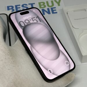 iPhone 15 128GB zwart /krasvrij scherm /92% batt /garantie