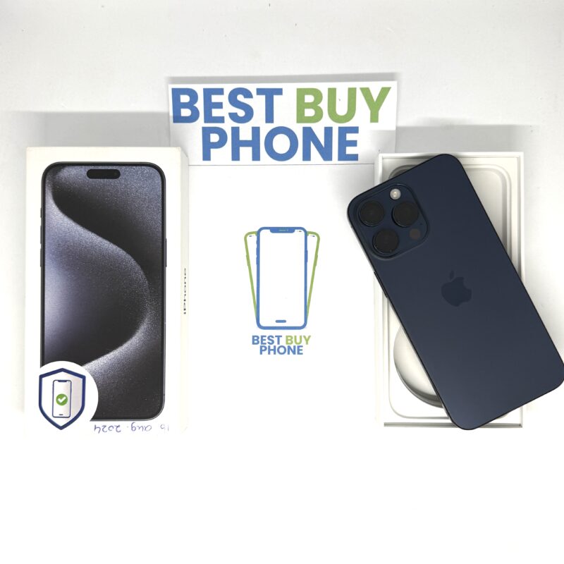 iPhone 15 Pro Max 256GB blauw /zeer net /85% batt /garantie