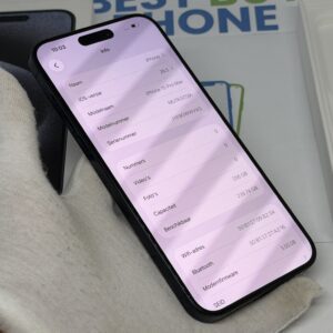 iPhone 15 Pro Max 256GB blauw /zeer net /85% batt /garantie