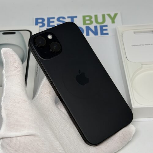 iPhone 15 128GB zwart /licht gebruikt /87% batt /garantie
