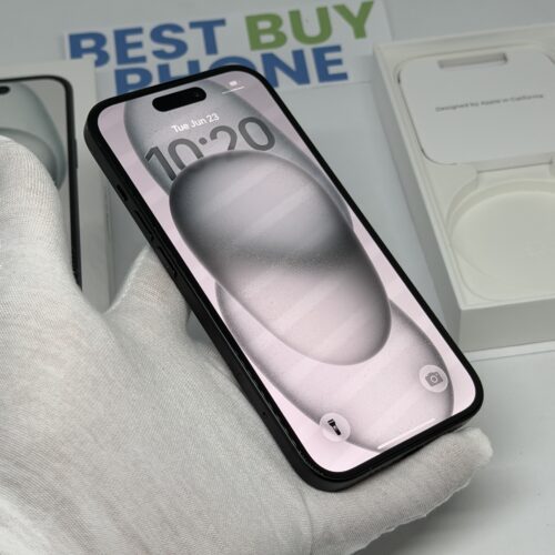 iPhone 15 128GB zwart /licht gebruikt /87% batt /garantie