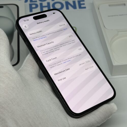 iPhone 15 128GB zwart /licht gebruikt /87% batt /garantie