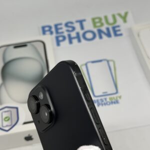 iPhone 15 128GB zwart /licht gebruikt /87% batt /garantie