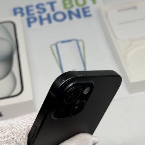 iPhone 15 128GB zwart /licht gebruikt /87% batt /garantie
