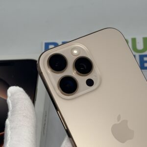 iPhone 16 Pro Max 256GB goud /zeer net /91% batt /garantie