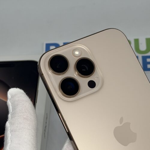 iPhone 16 Pro Max 256GB goud /zeer net /91% batt /garantie