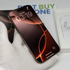 iPhone 16 Pro Max 256GB goud /zeer net /91% batt /garantie