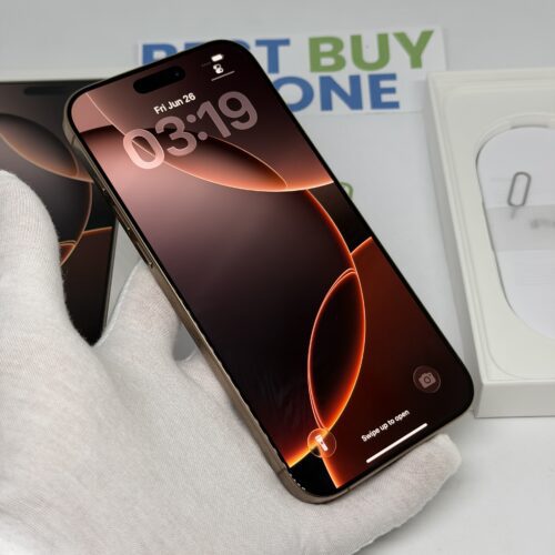 iPhone 16 Pro Max 256GB goud /zeer net /91% batt /garantie
