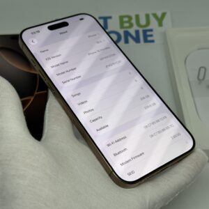 iPhone 16 Pro Max 256GB goud /zeer net /91% batt /garantie