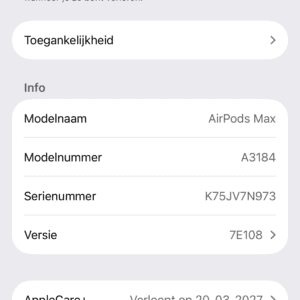 AirPods Max [USB-C] middernacht /Apple care +