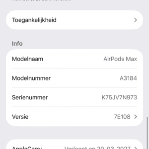 AirPods Max [USB-C] middernacht /Apple care +