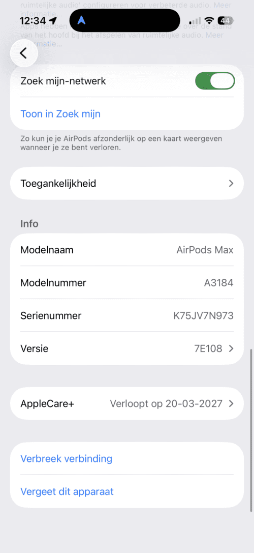 AirPods Max [USB-C] middernacht /Apple care +