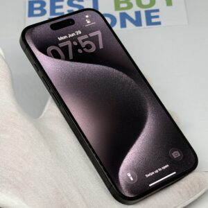 iPhone 15 Pro 128GB zwart /krasvrij /98% batt /garantie