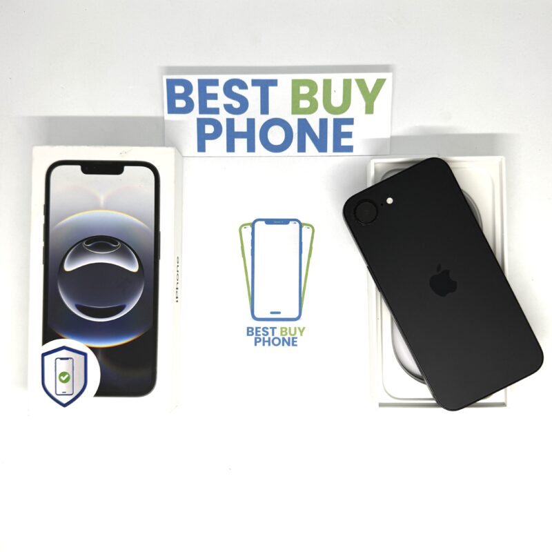 iPhone 16E 128GB zwart /zeer net /100% batt /garantie