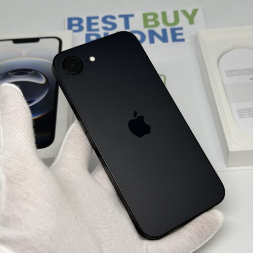 iPhone 16E 128GB zwart /zeer net /100% batt /garantie
