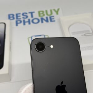 iPhone 16E 128GB zwart /zeer net /100% batt /garantie