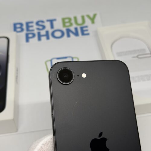 iPhone 16E 128GB zwart /zeer net /100% batt /garantie