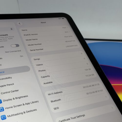 iPad 11e 128GB blauw /krasvrij scherm /100% batt /garantie