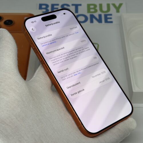 iPhone 17 Pro 256GB oranje /zeer net /100% batt /garantie