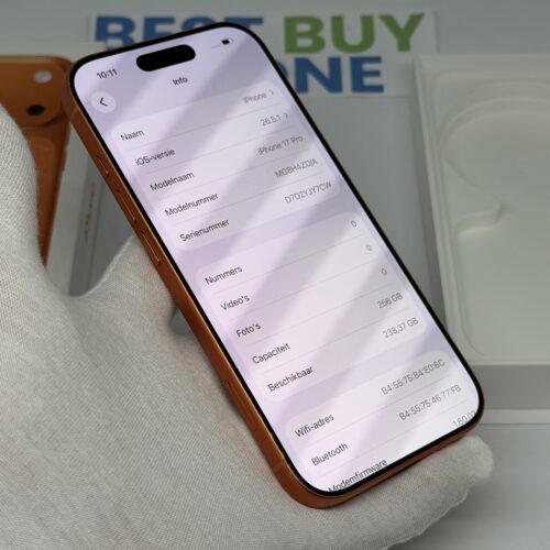 iPhone 17 Pro 256GB oranje /zeer net /100% batt /garantie