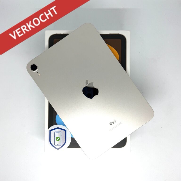 iPad mini 6e  64GB zilver /krasvrij /89% batt /garantie