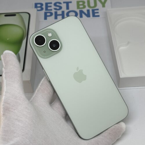 iPhone 15 128GB groen /krasvrij scherm /90% batt /garantie