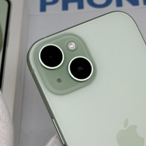 iPhone 15 128GB groen /krasvrij scherm /90% batt /garantie