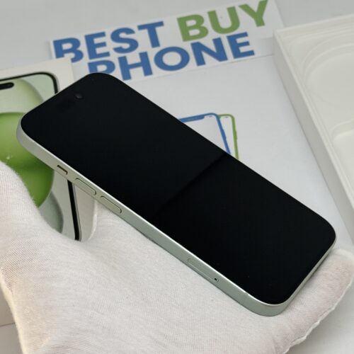 iPhone 15 128GB groen /krasvrij scherm /90% batt /garantie