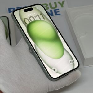 iPhone 15 128GB groen /krasvrij scherm /90% batt /garantie