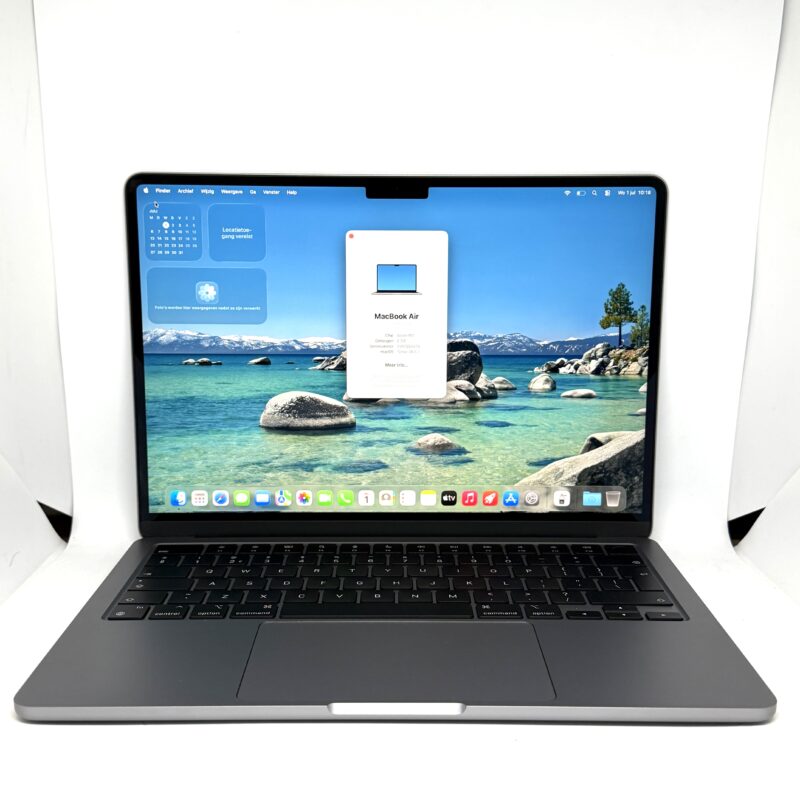 MacBook Air M3 256GB grijs /krasvrij /100% batt /garantie