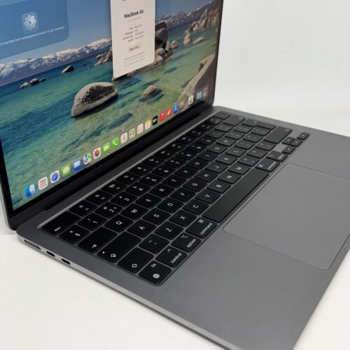 MacBook Air M3 256GB grijs /krasvrij /100% batt /garantie