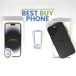 iPhone 14 Pro 128GB zwart /krasvrij glas /100% batt /garantie
