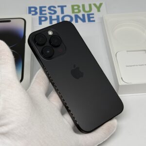 iPhone 14 Pro 128GB zwart /krasvrij glas /100% batt /garantie