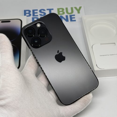 iPhone 14 Pro 128GB zwart /krasvrij glas /100% batt /garantie