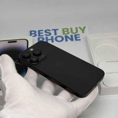 iPhone 14 Pro 128GB zwart /krasvrij glas /100% batt /garantie